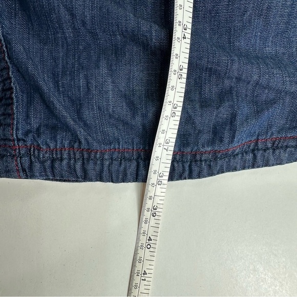 Joe Browns Belted Denim Button Dress Womens Sz 22 Bohemian Short Sleeve - Picture 10 of 12